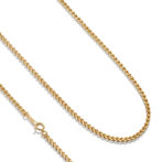 K18 18金 スパイクチェーン ネックレス 2.5mm幅