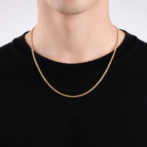 K18 18金 スパイクチェーン ネックレス 2.5mm幅