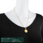 K24 純金 コインペンダント トップ ロイヤルミント ホース チャールズ 1/10oz シンプルフレーム