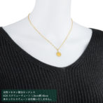 K24 純金 コインペンダント トップ ロイヤルミント ホース チャールズ 1/30oz シンプルフレーム