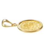 K24 純金 コインペンダント トップ ロイヤルミント ホース チャールズ 1/30oz シンプルフレーム