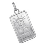 Pt999 プラチナ インゴット ペンダント リバティ 自由の女神 5g Pt850 シンプルフレーム