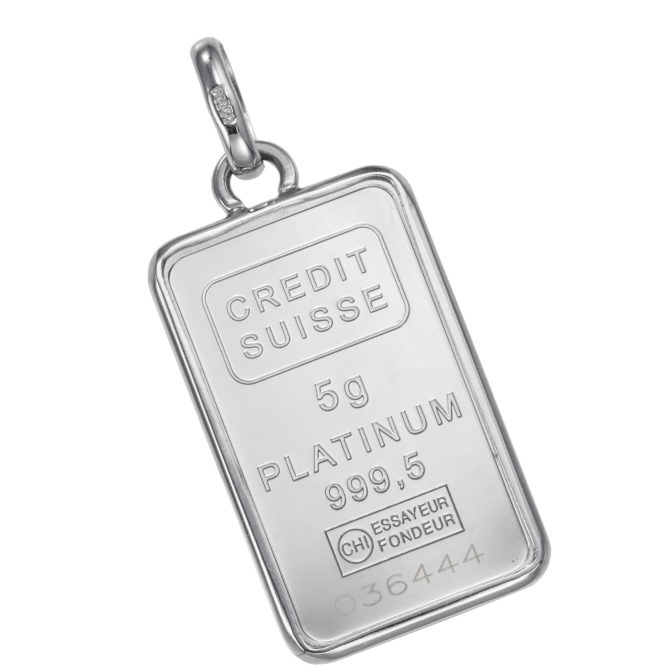 Pt999 プラチナ インゴット ペンダント リバティ 自由の女神 5g Pt850 シンプルフレーム