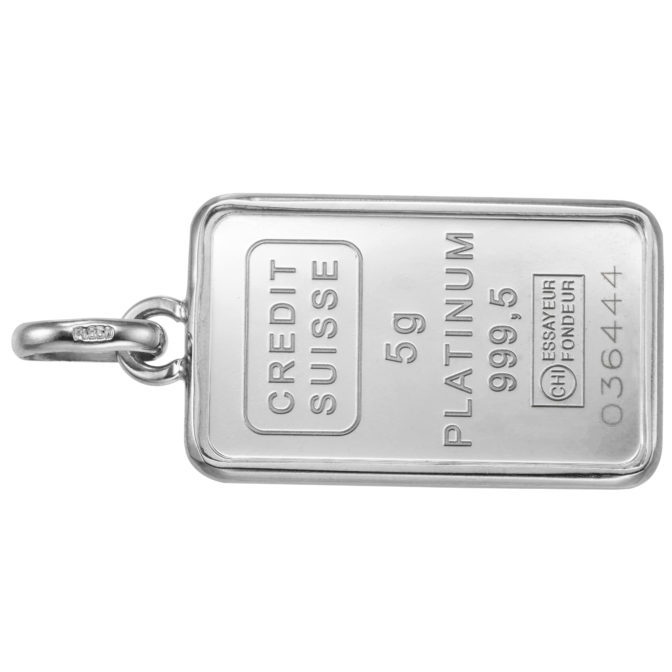 Pt999 プラチナ インゴット ペンダント リバティ 自由の女神 5g Pt850 シンプルフレーム