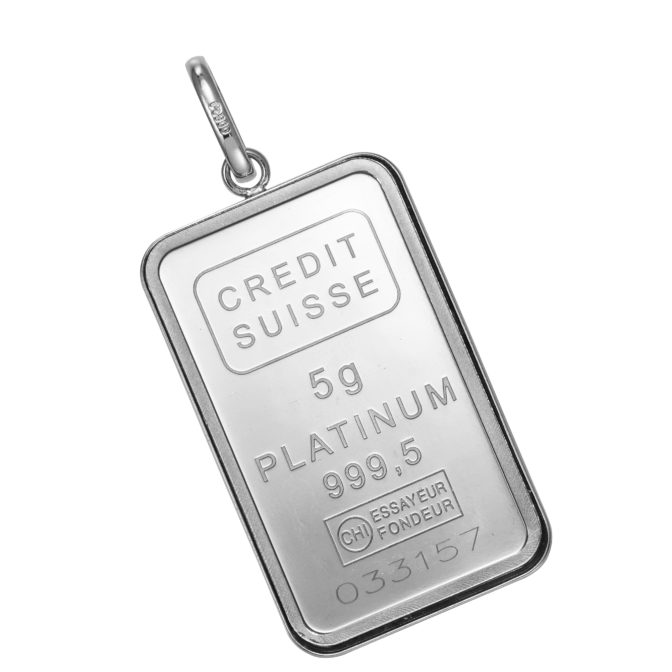 Pt999 プラチナ インゴット ペンダント リバティ 自由の女神 5g Pt900 シンプルフレーム ウメコミ枠