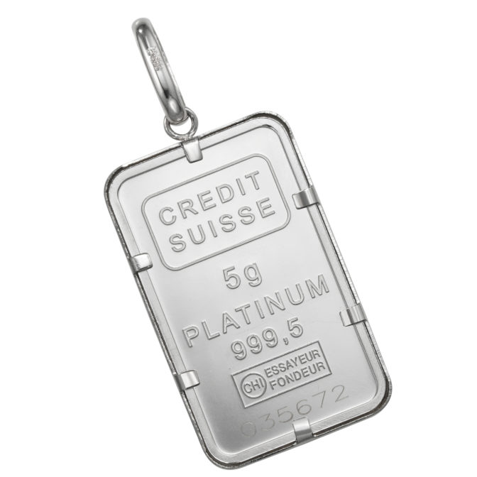 Pt999 プラチナ インゴット ペンダント リバティ 自由の女神 5g Pt900 シンプルフレーム 爪枠