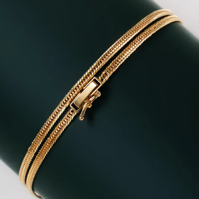 18金 K18 喜平ネックレス 12面トリプル 6g 50cm 2.2mm幅